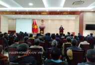 Huyện Tiên Lãng công bố quyết định sắp xếp đơn vị hành chính cấp xã