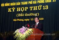 Bài phát biểu khai mạc Kỳ họp thứ 13 (kỳ họp bất thường) của đồng chí Lê Văn Thành, Uỷ viên Trung ương Đảng, Bí thư Thành uỷ, Chủ tịch HĐND thành phố