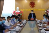 Đoàn công tác Thành ủy làm việc với Cục Thuế thành phố về phòng chống dịch bệnh Covid -19 và thu ngân sách