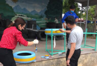 Thanh niên Hải Phòng tự chế hàng loạt bồn rửa tay đặt ở nơi công cộng