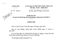 Một số chế độ đặc thù trong phòng, chống dịch COVID-19