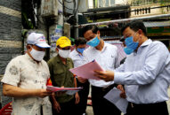 Lãnh đạo thành phố kiểm tra các chốt tại Tổ dân phố trên địa bàn quận Lê Chân