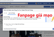 Cảnh báo trang mạng xã hội giả mạo Fanpage Cổng tin tức Thành phố Hải Phòng