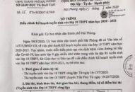 Sở GD&ĐT đề xuất điều chỉnh KH tuyển sinh vào lớp 10 THPT năm học 2020÷2021