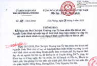 Thông báo Kết luận của Phó Chủ tịch Thường trực UBND thành phố Nguyễn Xuân Bình tại cuộc họp về tình hình thực hiện nhiệm vụ công tác cải cách hành chính và xây dựng Chính quyền điện tử thành phố