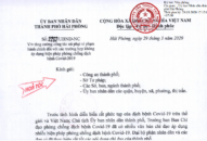 Xử phạt vi phạm hành chính đối với các trường hợp không áp dụng biện pháp phòng chống dịch bệnh COVID-19