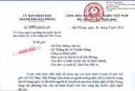 Dừng ngay hoạt động các tuyến vận tải hành khách đi và đến thành phố Hải Phòng