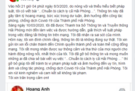 Hải Phòng: Xử lý việc đăng tải thông tin sai sự thật trên mạng xã hội liên quan đến dịch Covid-19