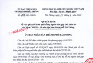 Hải Phòng: Phân bổ kinh phí hỗ trợ người dân gặp khó khăn do đại dịch COVID-19