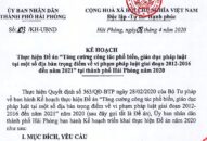 Hải Phòng triển khai thực hiện Đề án “Tăng cường công tác phổ biến, giáo dục pháp luật tại một số địa bàn trọng điểm về vi phạm pháp luật giai đoạn 2012-2016 đến năm 2021”