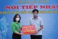 Ủy ban MTTQ VN quận Lê Chân: Tiếp nhận ủng hộ của các tổ chức, cá nhân trong phòng, chống dịch Covid 19