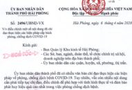 Điều chỉnh một số nội dung đã chỉ đạo thực hiện các biện pháp cấp bách  phòng, chống dịch Covid-19