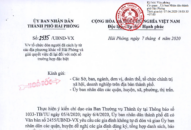 Tổ chức đón người đã hoàn thành cách ly từ địa phương khác về Hải Phòng và giải quyết việc đi lại cho một số trường hợp đặc biệt