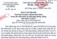 Tình hình xử phạt vi phạm hành chính trong việc chấp hành các biện pháp phòng, chống dịch bệnh Covid-19, đến 17 giờ ngày 12/4/2020