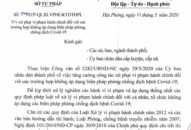 Một số nội dung lưu ý khi xử phạt vi phạm hành chính đối với các  trường hợp không áp dụng biện pháp phòng, chống Covid-19