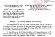 Về việc tăng cường công tác kiểm soát lái xe vận tải hàng hóa trên địa bàn thành phố để phòng, chống dịch bệnh Covid-19