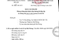 Báo cáo nhanh số 228/BS-SYT của Sở Y tế ngày 08/4/2020 về việc phòng, chống dịch Covid-19.