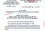 Phê duyệt danh sách các trường hợp bị áp dụng cách ly y tế (đợt 22)