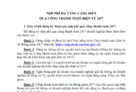 Sở Tài chính tiếp tục hướng dẫn các Doanh nghiệp thực hiện nộp phí sử dụng công trình kết cấu hạ tầng khu vực cửa khẩu cảng biển