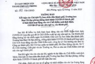 Kết luận của Chủ tịch UBND thành phố về tình hình hoạt động của các Chốt Kiểm soát dịch bệnh COVID 19 tại các cửa ngõ ra vào thành phố