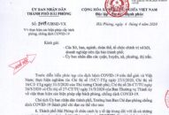 Hải Phòng tăng cường thực hiện các biện pháp cấp bách phòng, chống dịch COVID-19