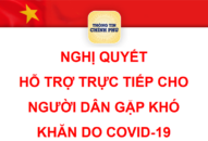 Ban hành Nghị quyết hỗ trợ người dân gặp khó khăn do dịch COVID-19