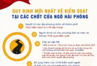 Một số quy định người dân cần biết về kiểm soát tại các chốt cửa ngõ thành phố và thực hiện cách ly y tế