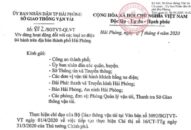 Dừng hoạt động đối với các loại xe điện 4 bánh trên địa bàn thành phố Hải Phòng