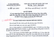 Thành lập Tổ giao nhận hàng hóa lương thực, thực phẩm thiết yếu cung cấp cho nhân dân trong vùng phong tỏa, cách ly