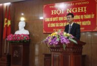 Công bố Quyết định của Ban Thường vụ Thành ủy về công tác cán bộ huyện Thủy Nguyên