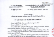 Quyết định phê duyệt kế hoạch sử dụng đất năm 2020 của quận Hải An