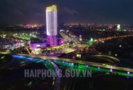 Công trình nút giao ngã 6 ở cửa ngõ phía Tây thành phố lung linh lúc lên đèn