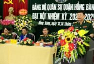 Đại hội Đảng bộ Quân sự quận Hồng Bàng nhiệm kỳ 2020-2025: Phát huy tinh thần đoàn kết sáng tạo, giữ vững danh hiệu đơn vị lá cờ đầu