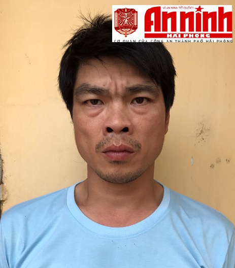 Đối tượng Quang tại cơ quan công an Đối tượng Quang tại cơ quan công an