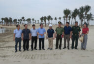 Kiểm tra công tác chuẩn bị Lễ khai trương Bãi tắm nhân tạo Hồ nước mặn và Động thổ Tổ hợp Dragon Hill Resort