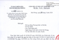 Quy trình, thủ tục hỗ trợ người dân gặp khó khăn do đại dịch COVID-19 tại Hải Phòng
