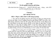 Toàn văn dự thảo Quy chế thi tốt nghiệp THPT năm 2020 của Bộ Giáo dục và Đào tạo để lấy ý kiến góp ý