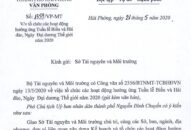 Triển khai các hoạt động hưởng ứng Tuần lễ Biển và Hải đảo, Ngày Đại dương Thế giới năm 2020