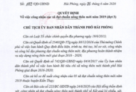 Công nhận 5 xã thuộc huyện Kiến Thụy đạt chuẩn nông thôn mới năm 2019