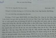 Người dân viết thư cảm ơn Công an quận Ngô Quyền phá nhanh vụ trộm cắp tài sản