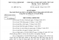 Danh mục dịch vụ sự nghiệp công sử dụng NSNN lĩnh vực Thông tin và Truyền thông