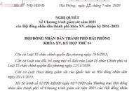 Nội dung Chương trình giám sát 2021 của Hội đồng nhân dân thành phố khoá XV, nhiệm kỳ 2016 – 2021