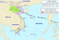 Bão số 2 di chuyển theo hướng Tây Tây Bắc, Bắc Bộ mưa dông đến 5/8