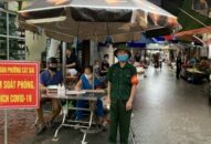 Phường Cát Dài (Lê Chân): Lập chốt khai báo y tế và kiểm soát dịch COVID-19 tại lối ra vào chợ Hàng Gà