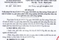 Triển khai Chỉ thị số 25/CT-TTg ngày 04/6/2020 của Thủ tướng Chính phủ về một số nhiệm vụ, giải pháp phát triển công nghiệp chế biến nông lâm thủy sản và cơ giới hóa sản xuất nông nghiệp