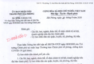 Xử lý nghiêm các tổ chức, đơn vị, cá nhân lơ là, vi phạm quy định về phòng chống dịch