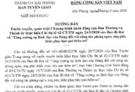 Hướng dẫn tuyên truyền triển khai thực hiện Chỉ thị số 42-CT/TW của Ban Bí thư về “Tăng cường sự lãnh đạo của Đảng đối với công tác phòng ngừa, ứng phó, khắc phục hậu quả thiên tai”