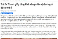 Cẩn trọng với thông tin trà thanh nhiệt Dr Thanh có tác dụng dự phòng, hỗ trợ điều trị Covid-19