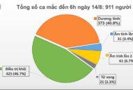 Thêm 6 ca mắc mới COVID-19 ở Hải Dương, Quảng Nam, Việt Nam có 911 bệnh nhân