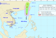 Áp thấp nhiệt đới đã mạnh lên thành cơn bão số 3 trên Biển Đông